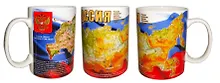 Купить ФЕДЕРАЦИЯ Сувенир Кружка КАРТА РОССИИ  фарфор, цветн. Деколь 0.3л CHY018-Rus — Фото №1