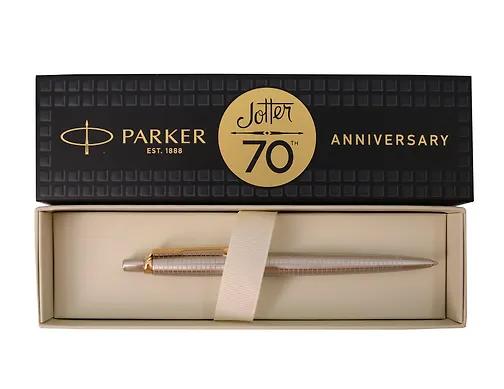 Купить Ручка шариковая "Jotter 70th Stainless Steel GT" синяя, Parker — Фото №1