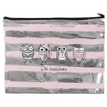 Купить Папка для тетрадей «Совы. Be awesome», 28.5 х 21.5 см — Фото №1