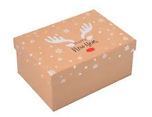 Купить Коробка подарочная "Новогодний олень. Happy New Year" 18*12,5*8,5см, Новый год, картон — Фото №1