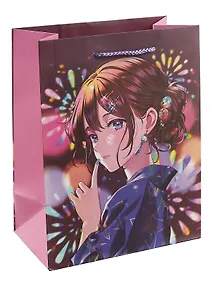 Купить Пакет А5 18*23*10 "Аниме. Сияние" жен., бум.мат.ламинат — Фото №1