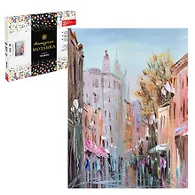 Купить Набор для творчества. Алмазная мозаика Phoenix plus на подрамнике "Москва. Арбат by Vlad Kravchuk", 30 х 40 см — Фото №1