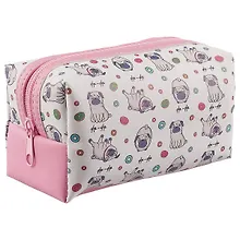 Купить Косметичка на молнии Мопсы фр-фр (16х8) (ПВХ бокс) (12-11835-mops) — Фото №1