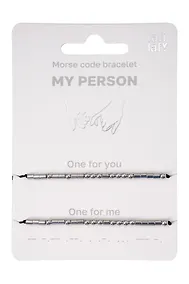 Купить Набор парных браслетов «Морзе. My Person» (Lafilaf) — Фото №1