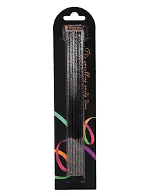 Купить Набор свечей для торта Black Silver (черные с серебром) (6шт) (15см) (12-7color-candle_22) — Фото №1