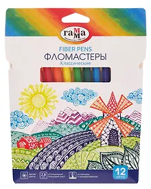 Купить Фломастеры 12 цветов "Классические", Гамма — Фото №1