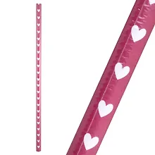 Купить Бумага упаковочная 70*100см "Сердечки на бордовом" глянц., инд.уп. — Фото №1