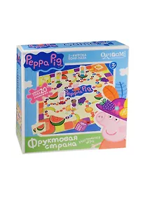 Купить Настольная игра, Оригами, Peppa Pig Фруктовая страна (поле-пазл) + мини-пазл 20эл 01585 — Фото №1