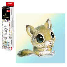 Купить Набор для творчества. Алмазная мозаика Phoenix plus "Маленькая шиншила", 30 х 30 см — Фото №1