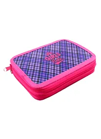 Купить Пенал 2 отделения "Клетка" 19*13, молния, Оникс — Фото №1