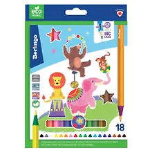 Купить Карандаши цветные Berlingo, "Цирк", пластиковые 18 цветов — Фото №1