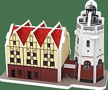 Купить Сборная модель, 3D пазл Маяк в «Рыбной деревне»,14 дет., 7,6*3,8*6см — Фото №1