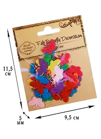 Купить Бабочки фетровые микс 2,2*1,5см  50 шт  D26001248 — Фото №1
