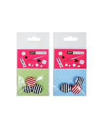 Купить Пуговицы Полоска (ассорти) (3шт) (заготовки для декорирования) (упаковка) — Фото №1