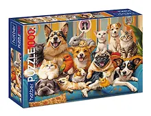 Купить Пазл hatber "Ушастая фотосессия", 1000 элементов А2ф, 68х48 см — Фото №1