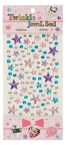 Купить Стразы самоклеящиеся звездочки (разноцветный микс) — Фото №1