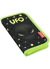 Купить Пенал 1отд. "UFO" с наполнением, 110*205*25, полиэстер, ErichKrause — Фото №1