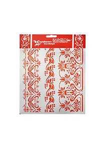 Купить Трафарет пластик многоразовый ПВХ Бордюр Артдеко №1 (Л-105) (20х25см) — Фото №1