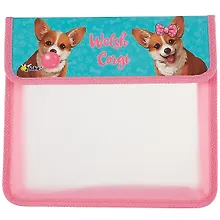 Купить Папка для тетрадей А5 "Корги" 2 отд, липучка, Оникс — Фото №1