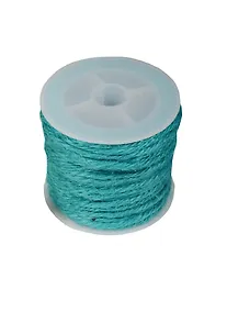 Купить Бечевка для декорирования на пластиковой бобине 10м бирюзовая — Фото №1