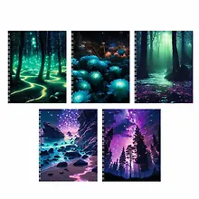 Купить Тетрадь в клетку Listoff, "Фантастические пейзажи", 96 листов, в ассортименте — Фото №1