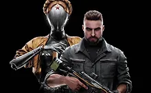 Купить Кардхолдер. Atomic Heart. Близняшка и майор Нечаев (в форме книжки, 215х65 мм) — Фото №1