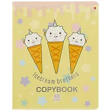 Купить Тетрадь в клетку Альт, "Мороженки", 48 листов, в ассортименте — Фото №1