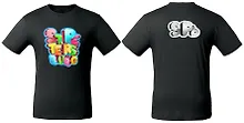 Купить Сувенир, АКМ, Футболка, СПб. Объемные буквы, цв.черный, размер 54, двусторонняя печать, светится в темноте — Фото №1