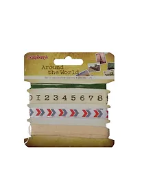Купить Набор декоративных лент Вокруг света (SCB390511) (4шт по 1м) (упаковка) — Фото №1