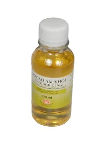 Купить Масло льняное 120мл уплотненное №2, ЗХК — Фото №1