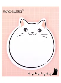 Купить Блок бумаги самоклеящийся 30 листов, "Fat cat", в ассортименте — Фото №1