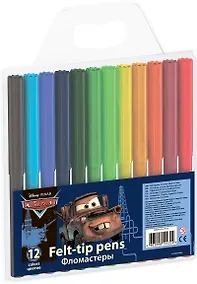 Купить Фломастеры 12цв "Cars" вент.колпачок, подвес, Disney — Фото №1
