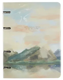 Купить Тетрадь в клетку "View. Горы", 120 листов, на кольцах — Фото №1