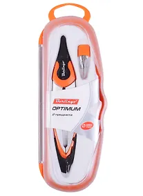 Купить Циркуль школьный "Optimum", с набором стержней — Фото №1