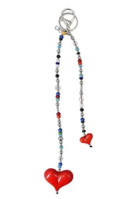 Купить Брелок-обвес на сумку Сердечки дутые (12-3307032619-2561110) — Фото №1