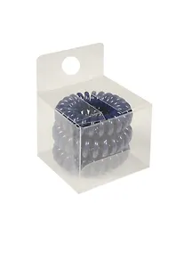 Купить Резинка-браслет для волос темно-синяя (3шт) (ПВХ бокс) — Фото №1