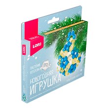 Купить Набор для творчества Lori. Новогодняя игрушка. Плетение из бусин «Новогодние радости» — Фото №1