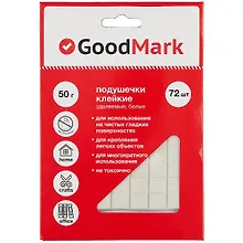 Купить Подушечки клейкие 72 штуки, удаляемые, белые, Good Mark — Фото №1
