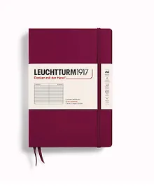 Купить Книга для записей A5, 125 листов в линейку "Classic", твердая обложка, красный портвейн, Leuchtturm1917 — Фото №1