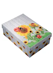 Купить Коробка подарочная "Подсолнухи" 18*12*7см, картон — Фото №1