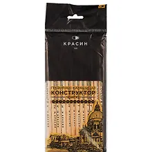 Купить Карандаши Красин, "Конструктор", чернографитные 12 штук — Фото №1