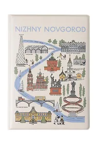Купить Обложка на паспорт Карта Нижнего Новгорода (1202942) — Фото №1