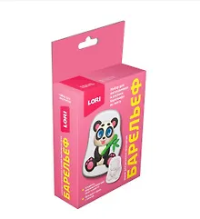 Купить Набор для творчества LORI. Барельеф из гипса "Весёлая панда" — Фото №1