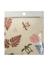 Купить Отрез льна 48*48 см, в пакете с подвесом, Черепахи и папоротник (11-00530-49) — Фото №1