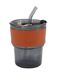 Купить Стакан с крышкой и ободком (стекло) (350мл) (12-3307032569-1) — Фото №1