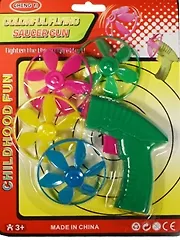 Купить Пистолет- запускающий механизм (15024600) (+4 летающих элемента) (в ассорт.) (3+) (упаковка) — Фото №1