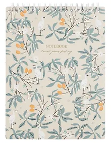 Купить Блокнот А5 50 листов в клетку "Romance", цапля, спираль — Фото №1