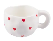Купить Кружка Сердечки (белая) (керамика) (300 мл) (12-8082-L1) — Фото №1