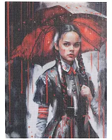 Купить Алмазная мозаика (классическая) с подрамником, с полным заполнением "Красный дождь", 40 х 50 см — Фото №1