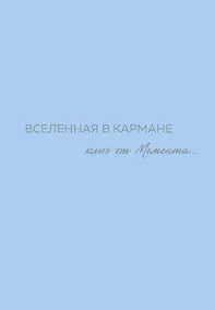 Купить Вселенная в кармане. Ключ от момента — Фото №1